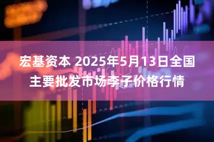 宏基资本 2025年5月13日全国主要批发市场李子价格行情