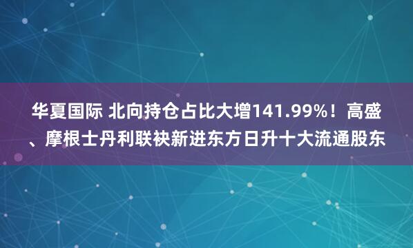华夏国际 北向持仓占比大增141.99%！高盛、摩根士丹利联袂新进东方日升十大流通股东